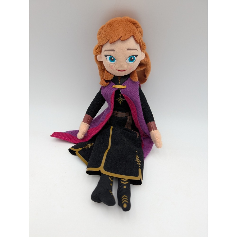 Disney Frozen 2 Anna‎ Plush Doll Cape Dress Travel Outfit 10 Inch Stuffed Toy